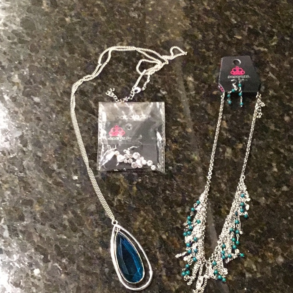Lot of Paparazzi Necklaces and Pair Of Earrings